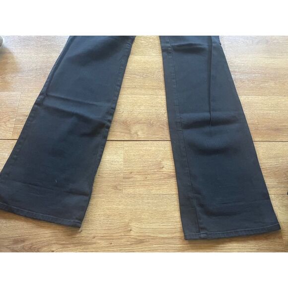 GF Ferre Black Flare Leg Women’s Jeans Size 31/45 Inseam 33” Five Buttons Italy - Picture 9 of 10